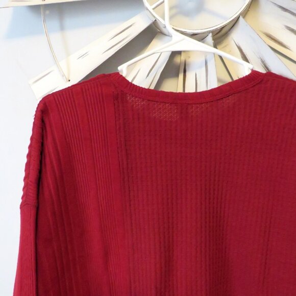 NWT Wild Fable Over-Sized‎ Burgundy Cropped Sweater XS - Picture 6 of 6